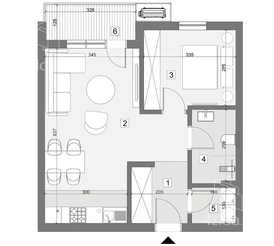 Jednoiposoban stan | 4zida