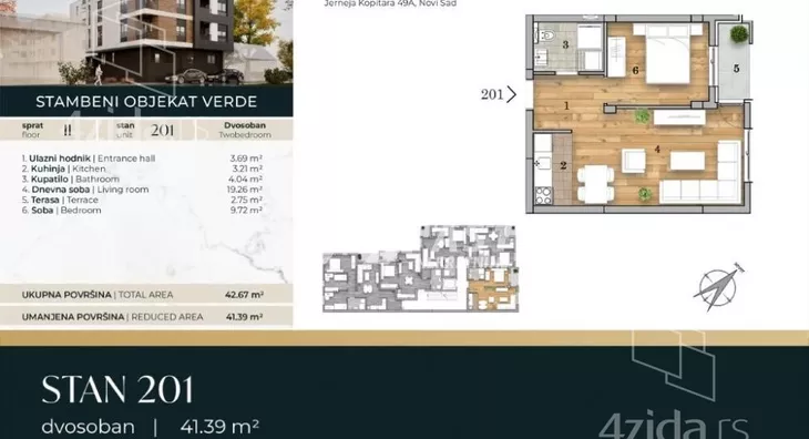 Dvosoban stan | 4zida