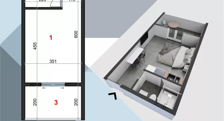 Jednosoban stan | 4zida