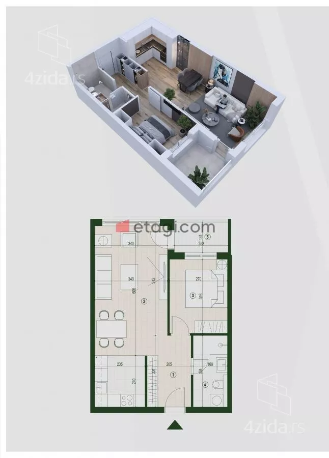 Dvosoban stan | 4zida