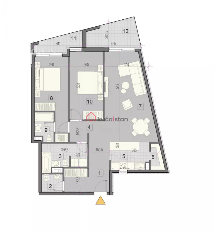 Trosoban stan | 4zida