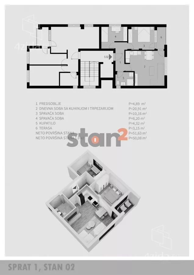 Dvoiposoban stan | 4zida