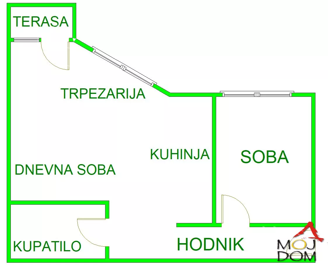 Jednoiposoban stan | 4zida