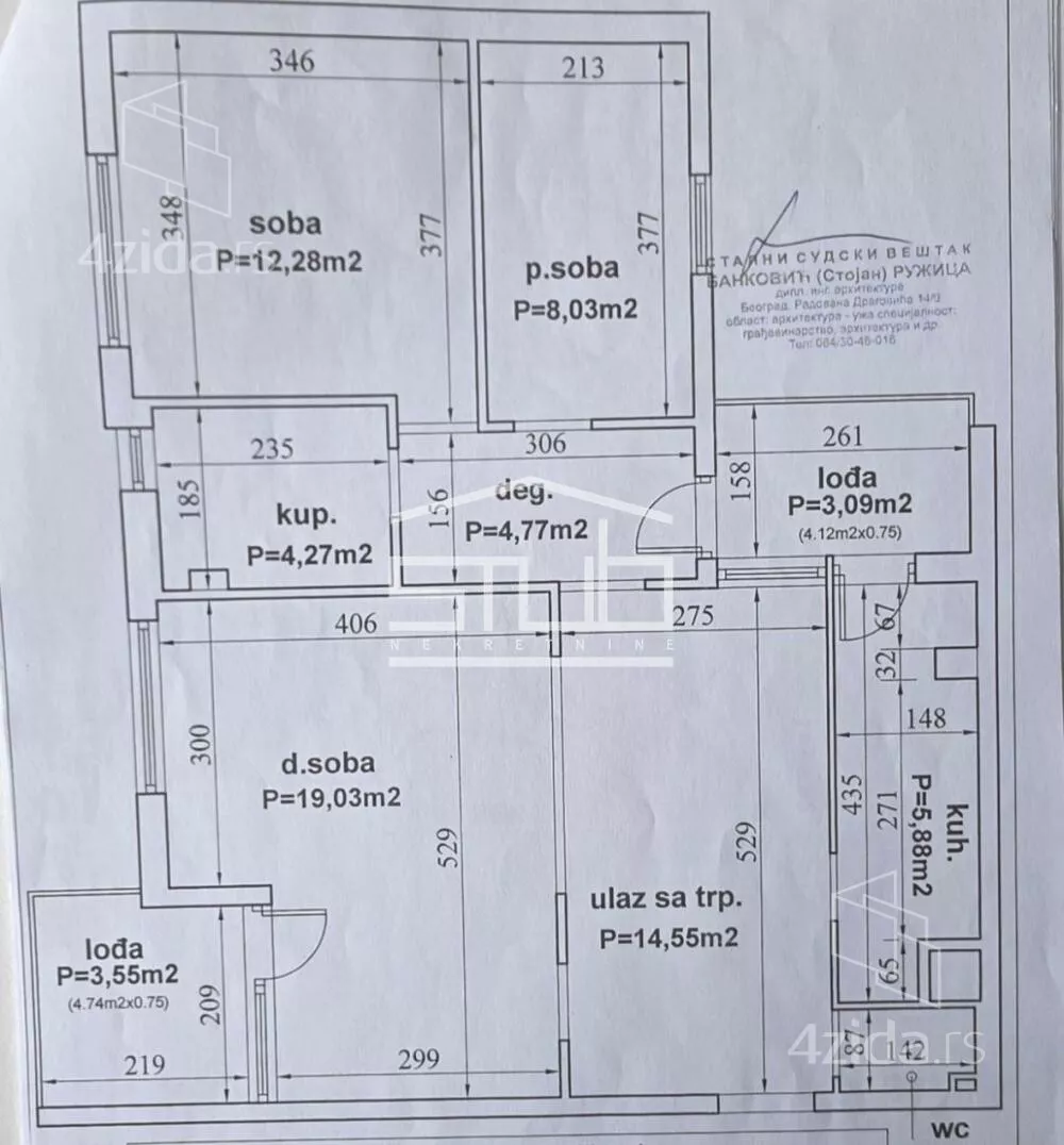 Trosoban stan | 4zida