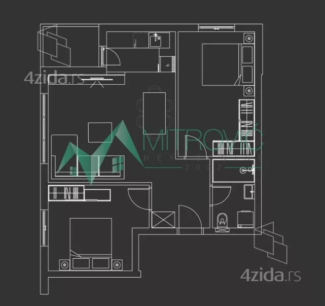 Trosoban stan | 4zida
