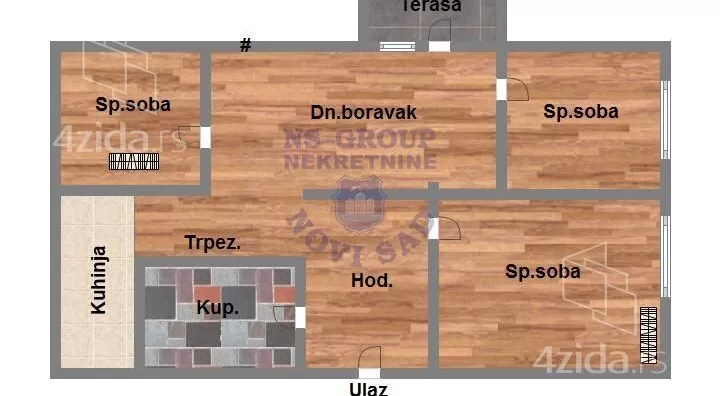 Troiposoban stan | 4zida