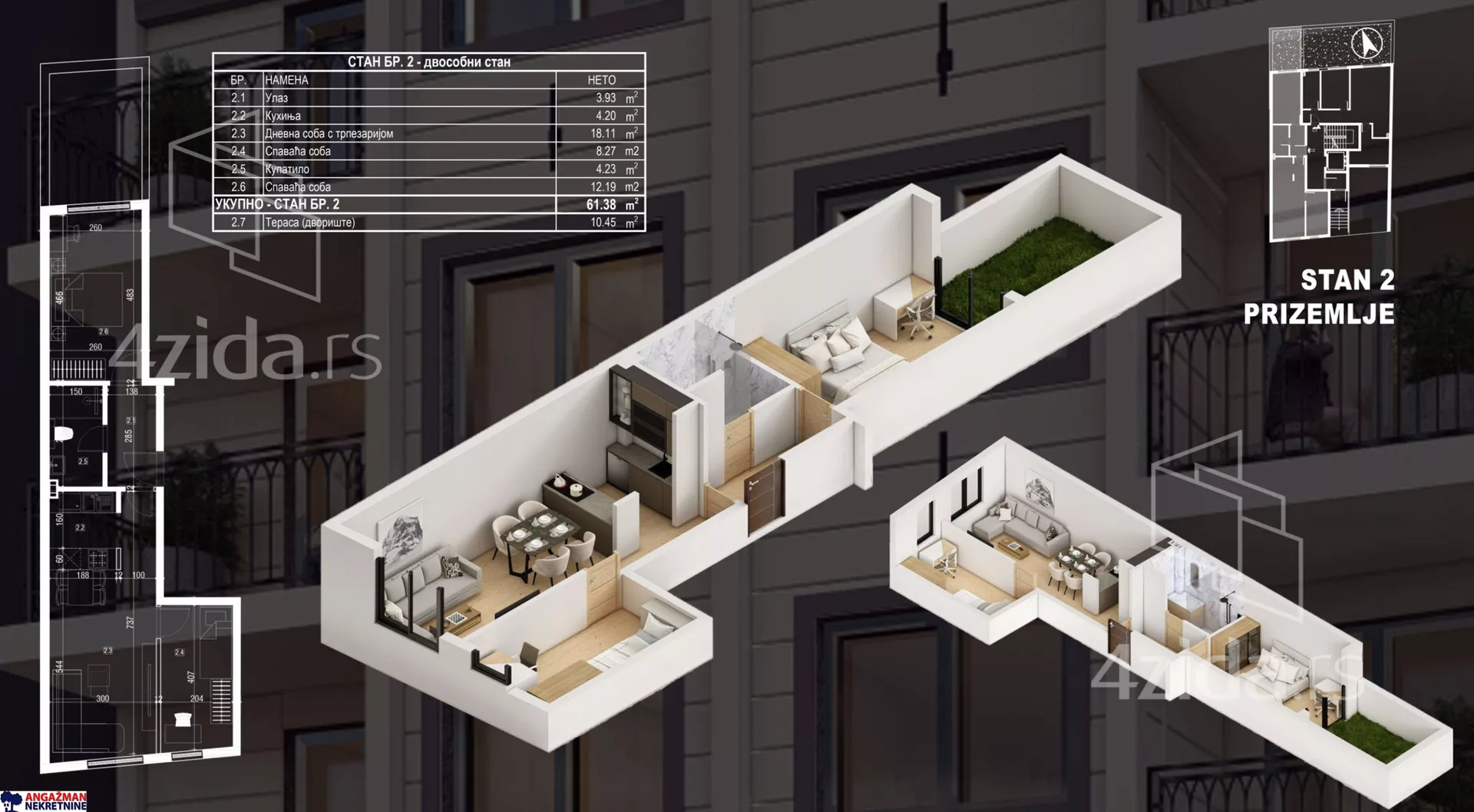 Dvoiposoban stan | 4zida
