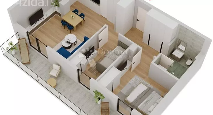 Dvoiposoban stan | 4zida