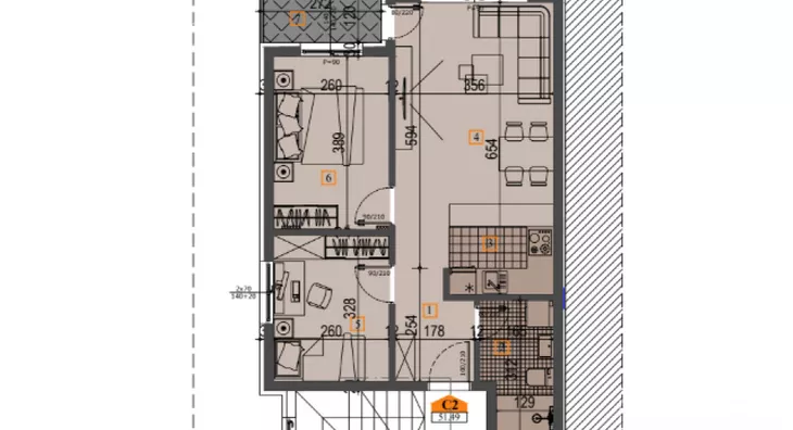 Dvoiposoban stan | 4zida