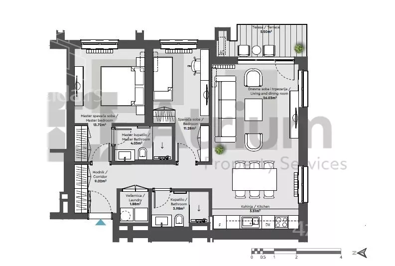 Trosoban stan | 4zida