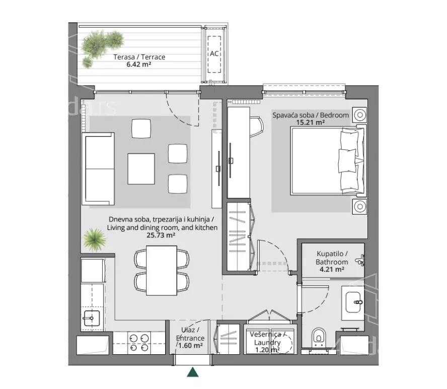 Dvosoban stan | 4zida