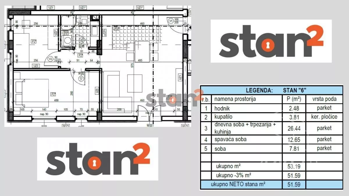 Dvoiposoban stan | 4zida