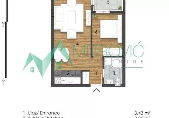 Dvosoban stan | 4zida