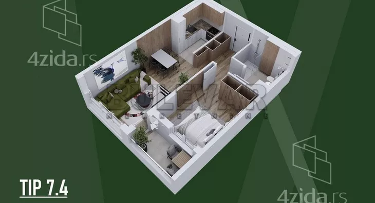 Dvosoban stan | 4zida