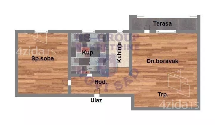 Jednoiposoban stan | 4zida