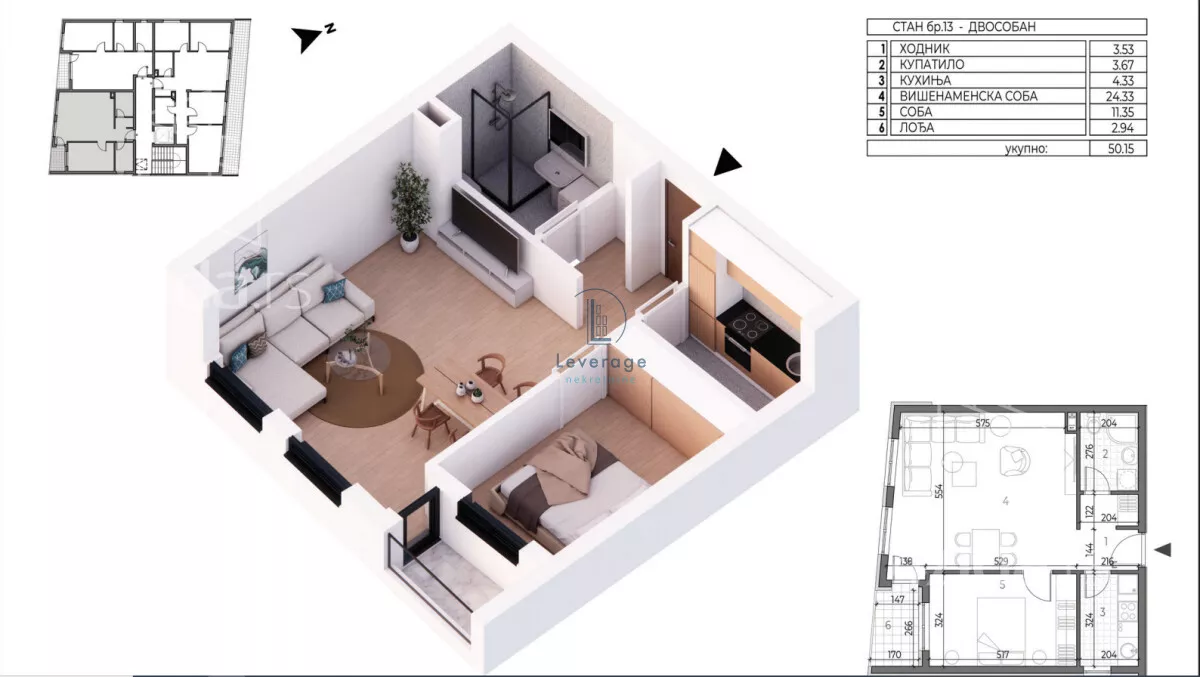 Dvosoban stan | 4zida