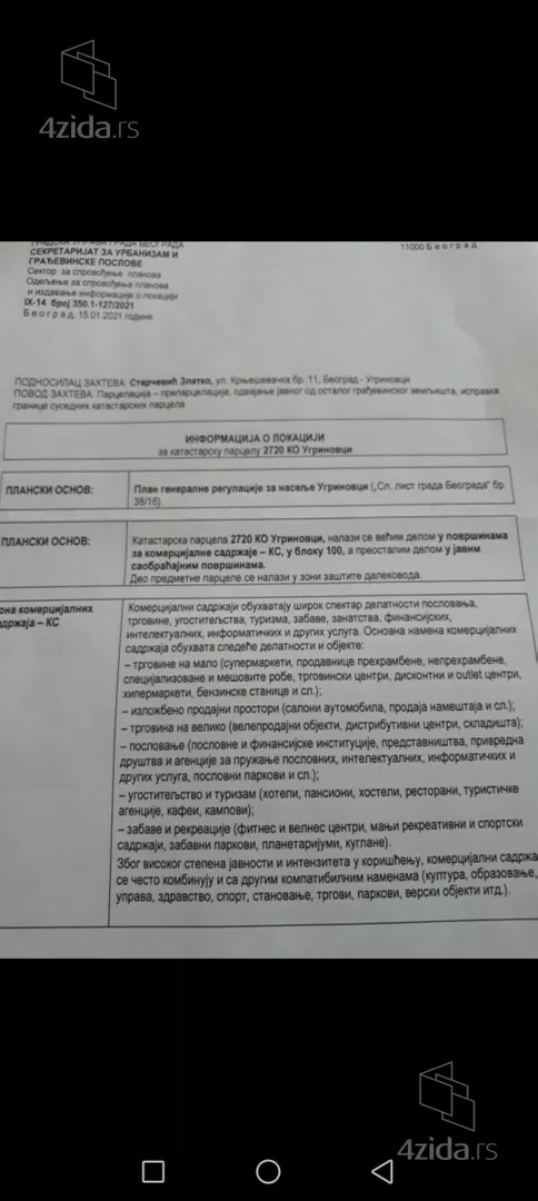 Građevinsko zemljište | 4zida