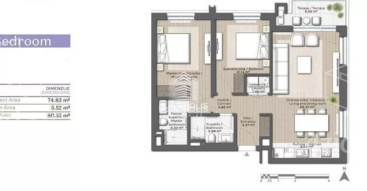 Trosoban stan | 4zida