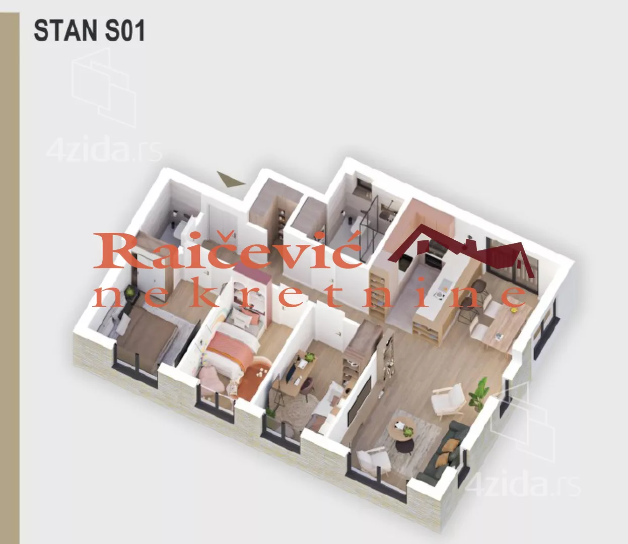 Četvorosoban stan | 4zida