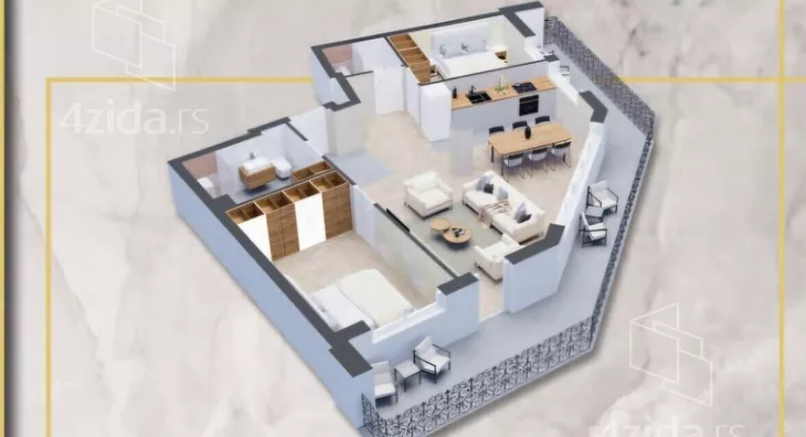 Trosoban stan | 4zida