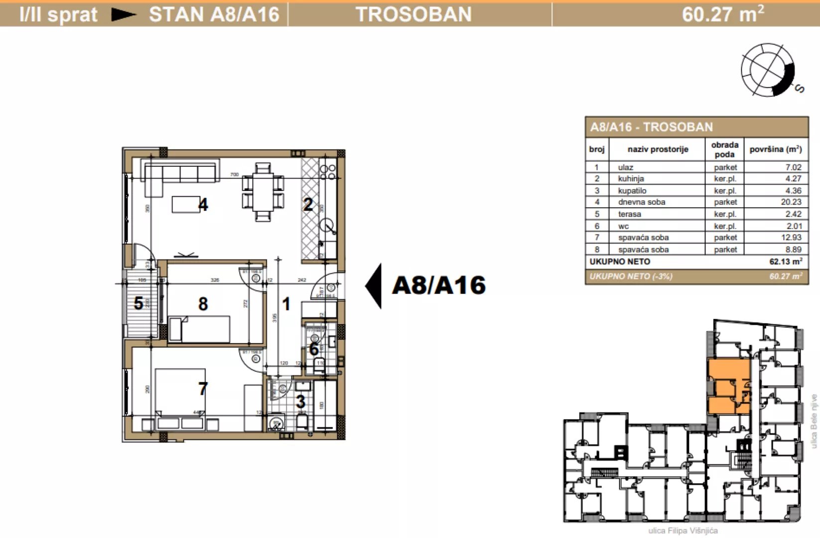 Trosoban stan | 4zida