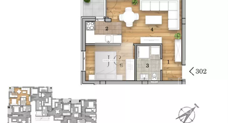 Dvosoban stan | 4zida