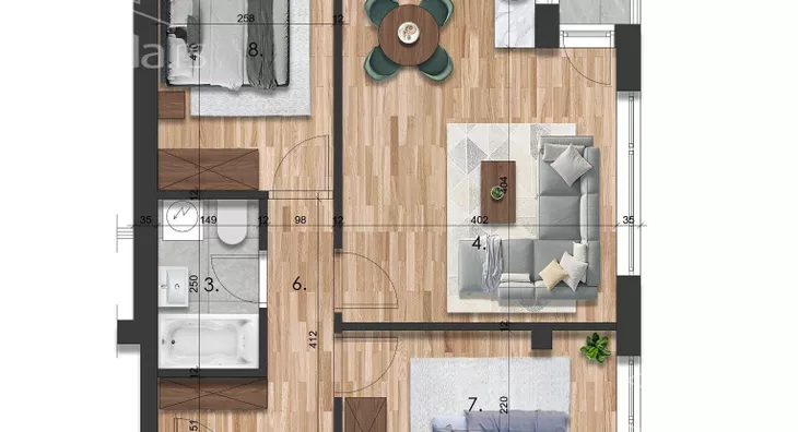 Dvoiposoban stan | 4zida