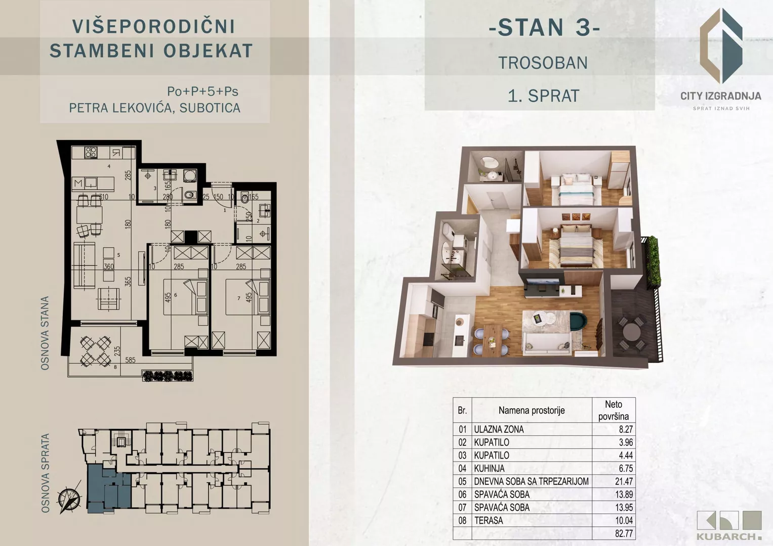 Trosoban stan | 4zida