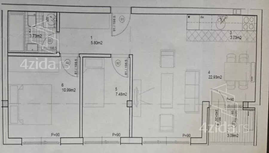 Dvoiposoban stan | 4zida