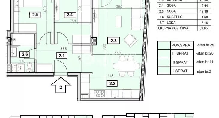 Trosoban stan | 4zida