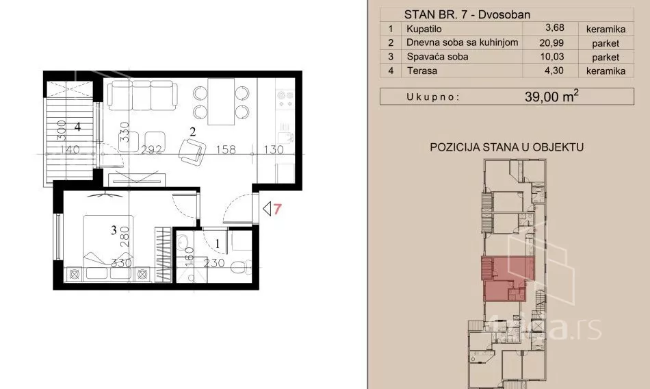 Dvosoban stan | 4zida