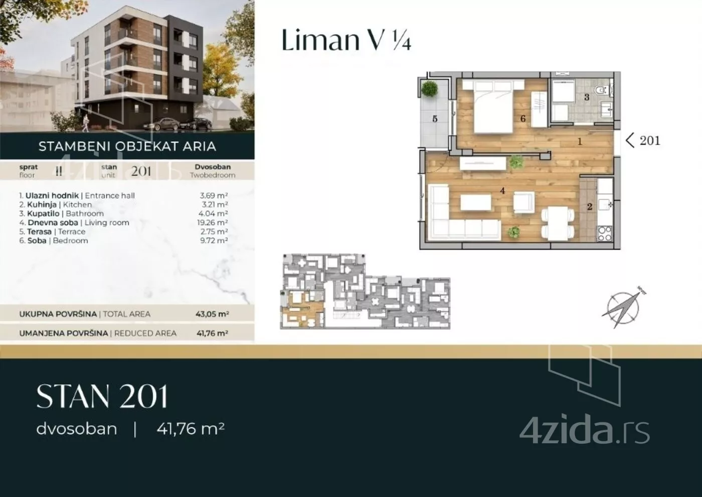 Dvosoban stan | 4zida