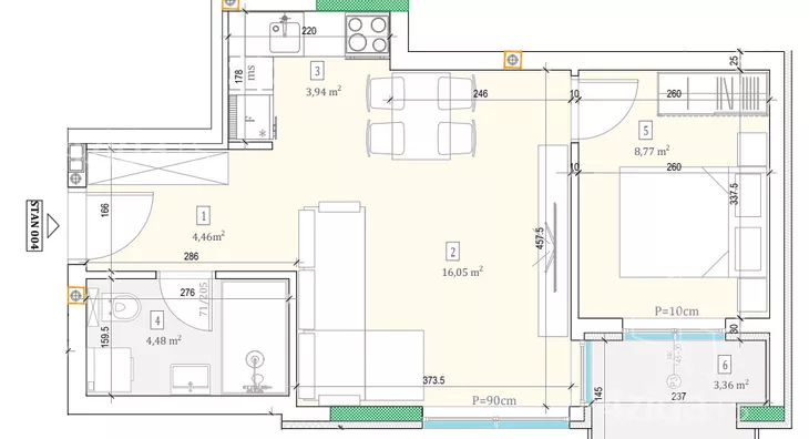 Dvosoban stan | 4zida