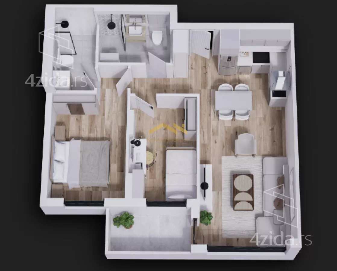 Trosoban stan | 4zida