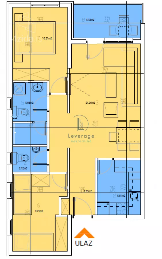 Dvosoban stan | 4zida