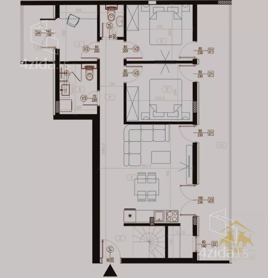 Dvoiposoban stan | 4zida