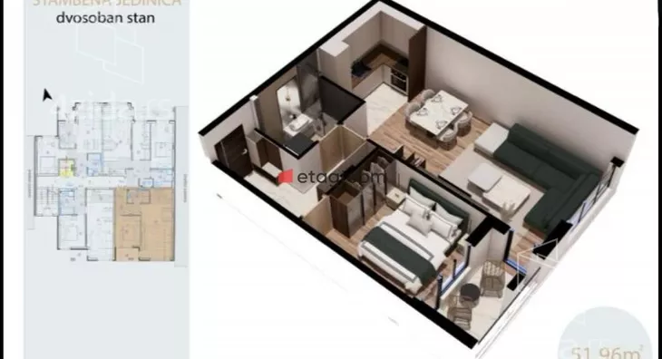 Dvosoban stan | 4zida