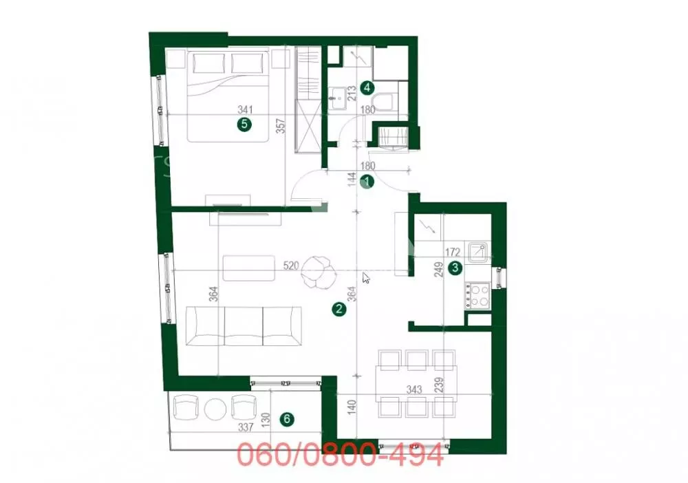 Jednoiposoban stan | 4zida