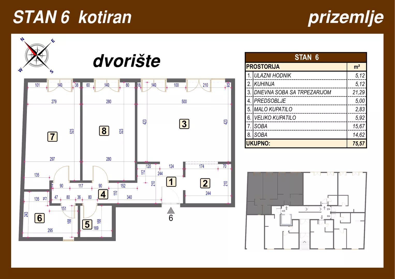 Trosoban stan | 4zida