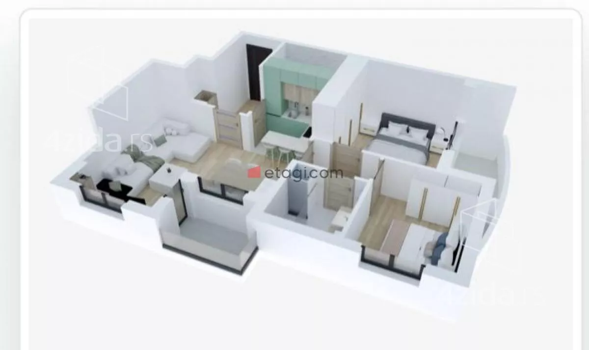 Trosoban stan | 4zida