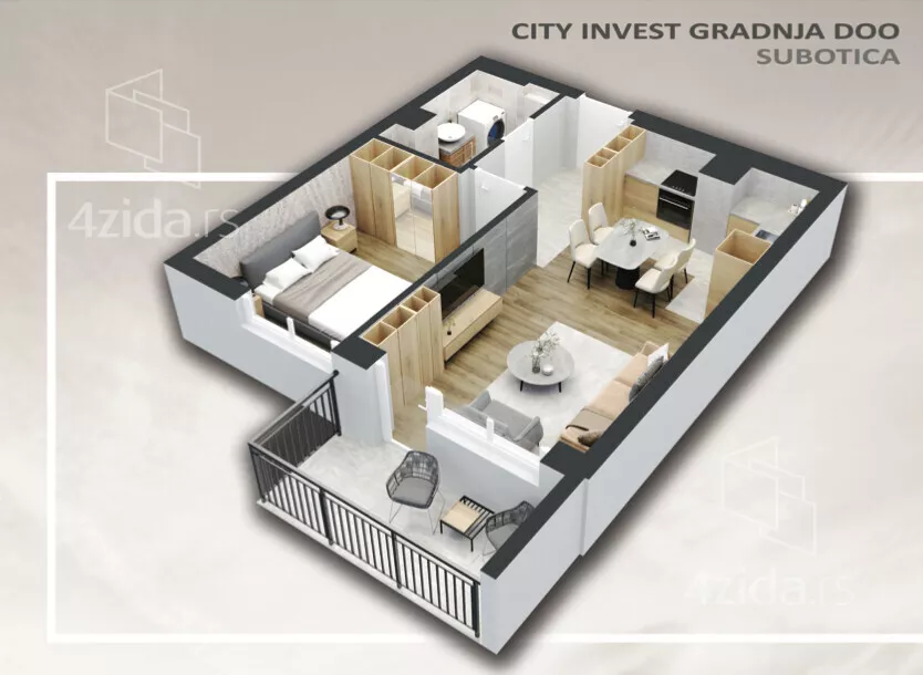 Dvosoban stan | 4zida