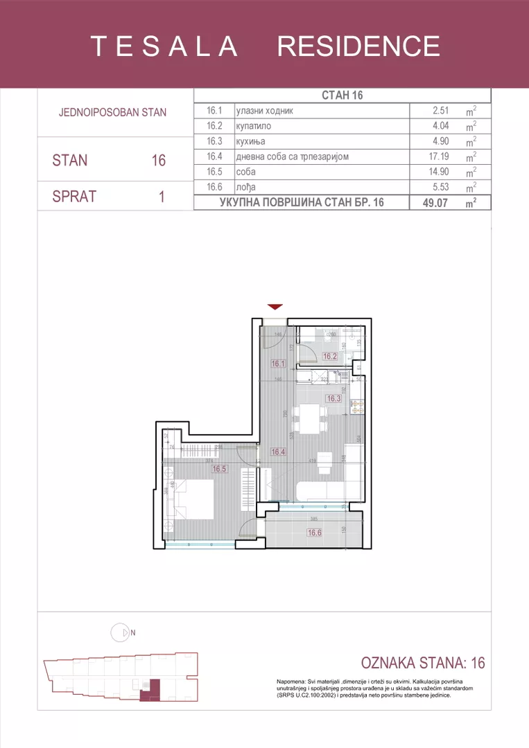 Jednoiposoban stan | 4zida