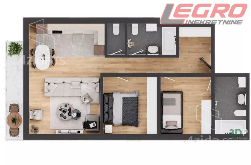 Trosoban stan | 4zida