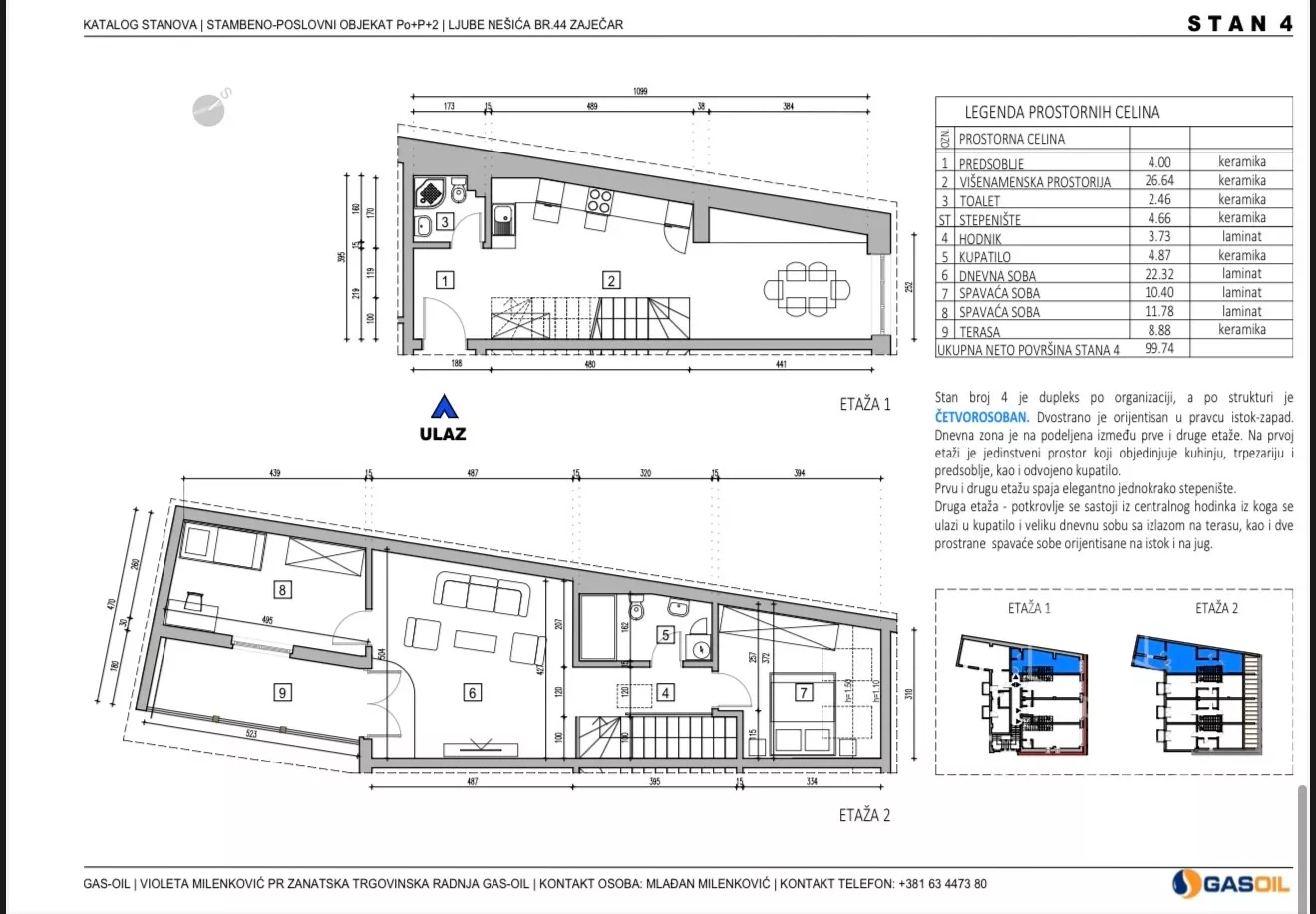 Trosoban stan | 4zida