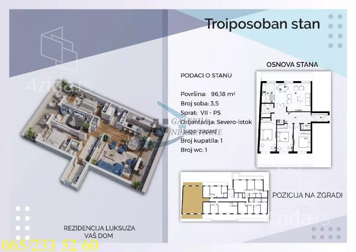 Troiposoban stan | 4zida