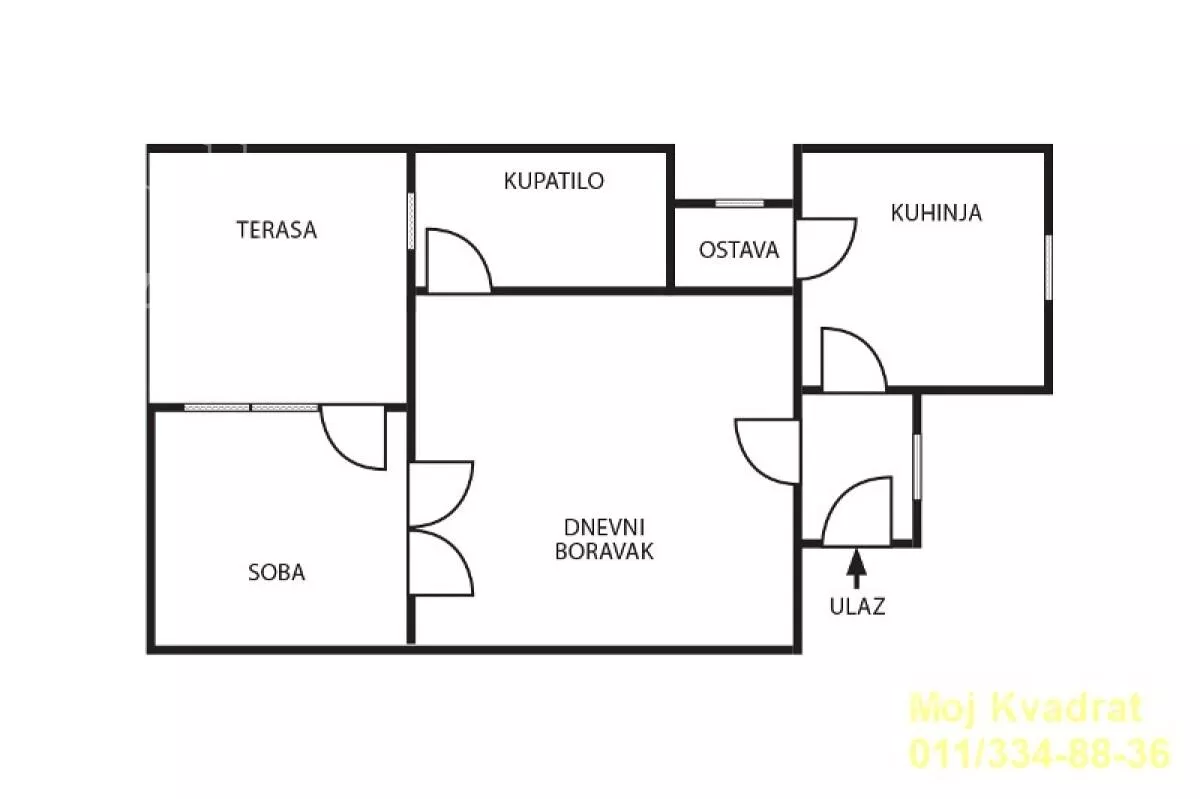 Jednoiposoban stan | 4zida