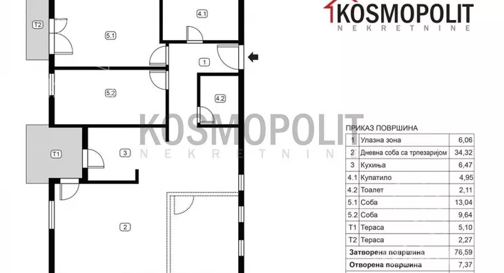 Trosoban stan | 4zida