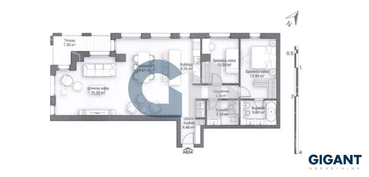 Trosoban stan | 4zida