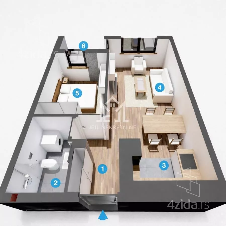 Dvosoban stan | 4zida