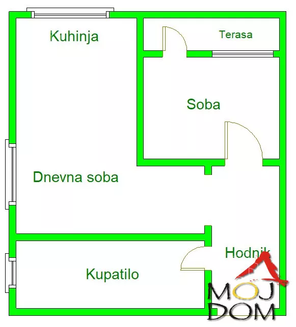Jednoiposoban stan | 4zida